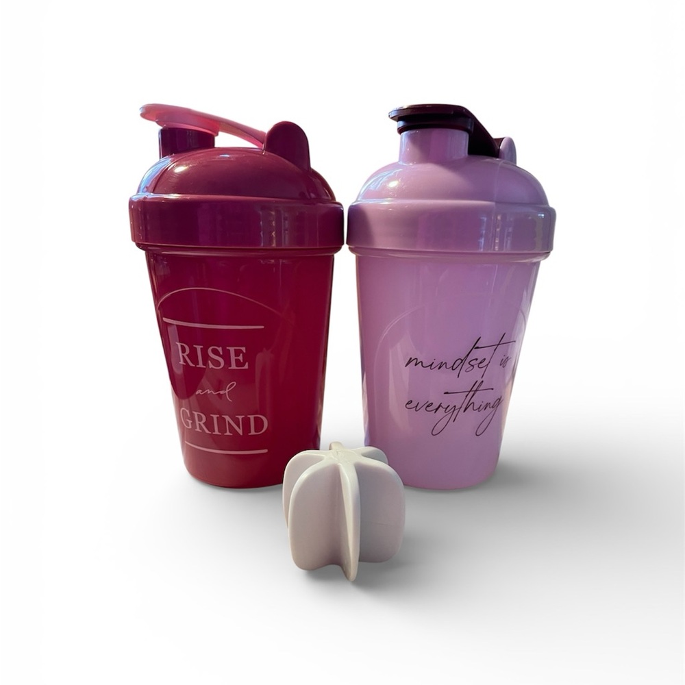 Set of Two Motivational Blender Bottles